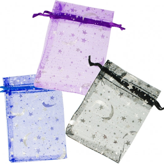 3" x 4" Moon & Stars Organize Bag - Assorted Colors
