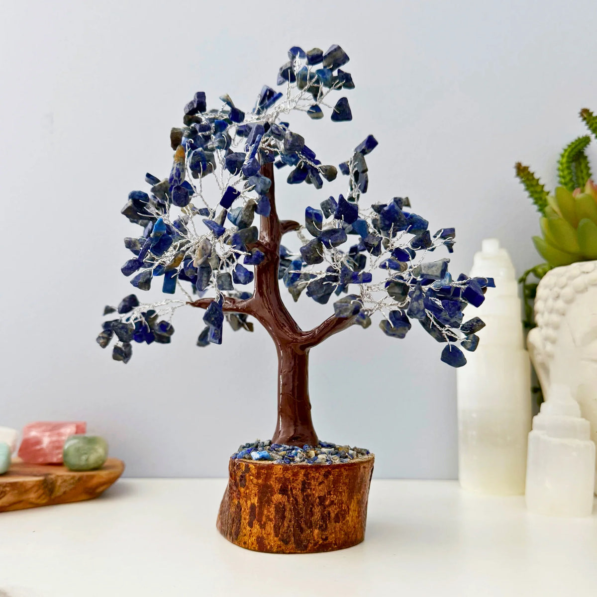 100 Stones Crystal Gem Tree  6"- India