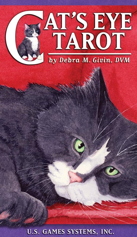 Cat’s Eye Tarot by Debra M. Givin – visually striking tarot deck inspired by lunar intuition and cat’s-eye gemstones.
