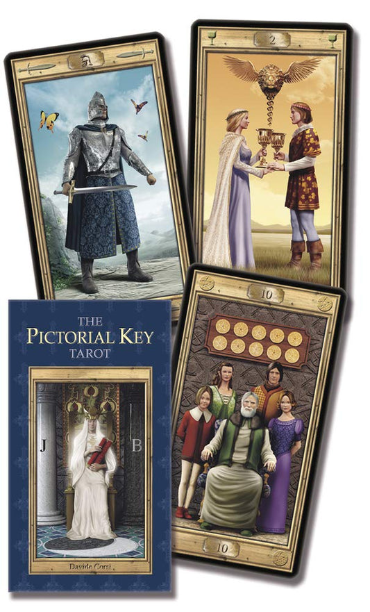 Pictorial Key Tarot – visually driven deck featuring vivid imagery and classic tarot symbolism for intuitive reading.
