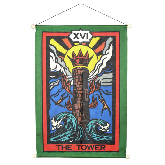 The Tower Tarot Banner 12x18"