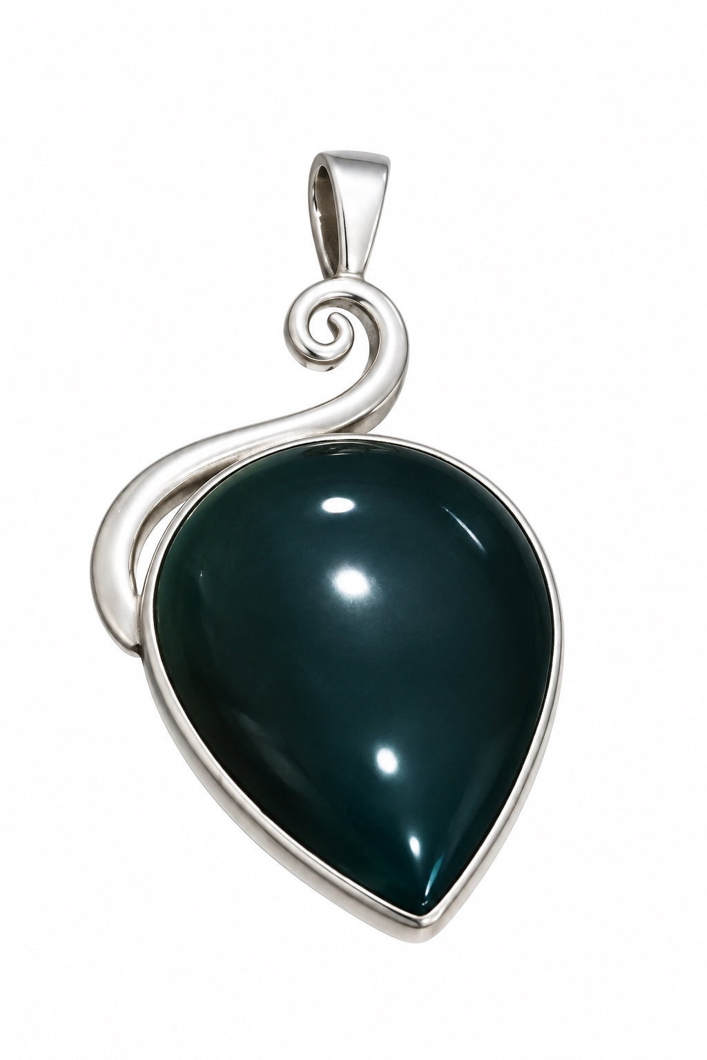 Bloodstone Sterling Silver Pendant