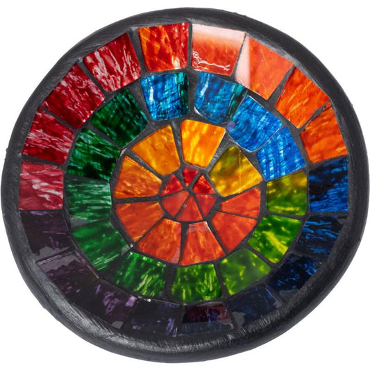 5" ASSORTED MOSAIC GLASS BOWLS