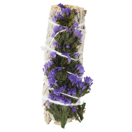 4" White Sage with Purple Sinvata Smudge Stick