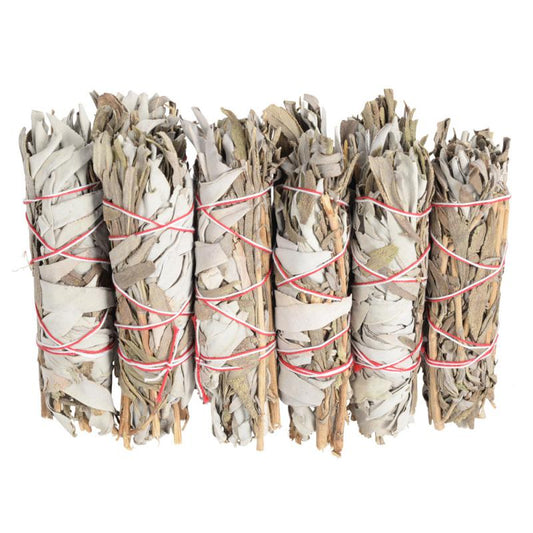 4" White Sage W/ Lavender Smudge Stick