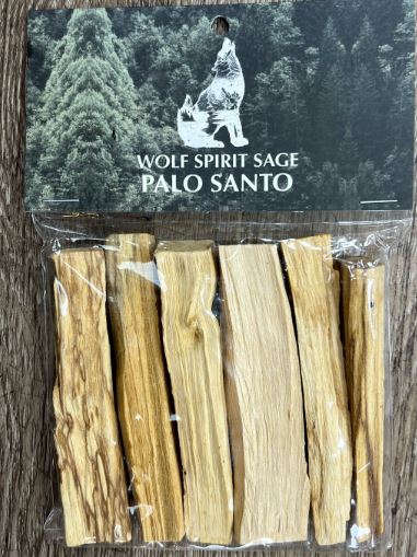 Palo Santo Sticks Wolf Spirit Sage (pack of 6) - Made In Peru
