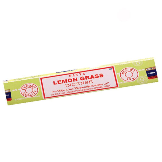 Satya Lemongrass Natural Incense 15 gram box.