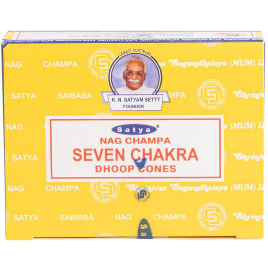 SATYA SEVEN CHAKRA DHOOP CONES