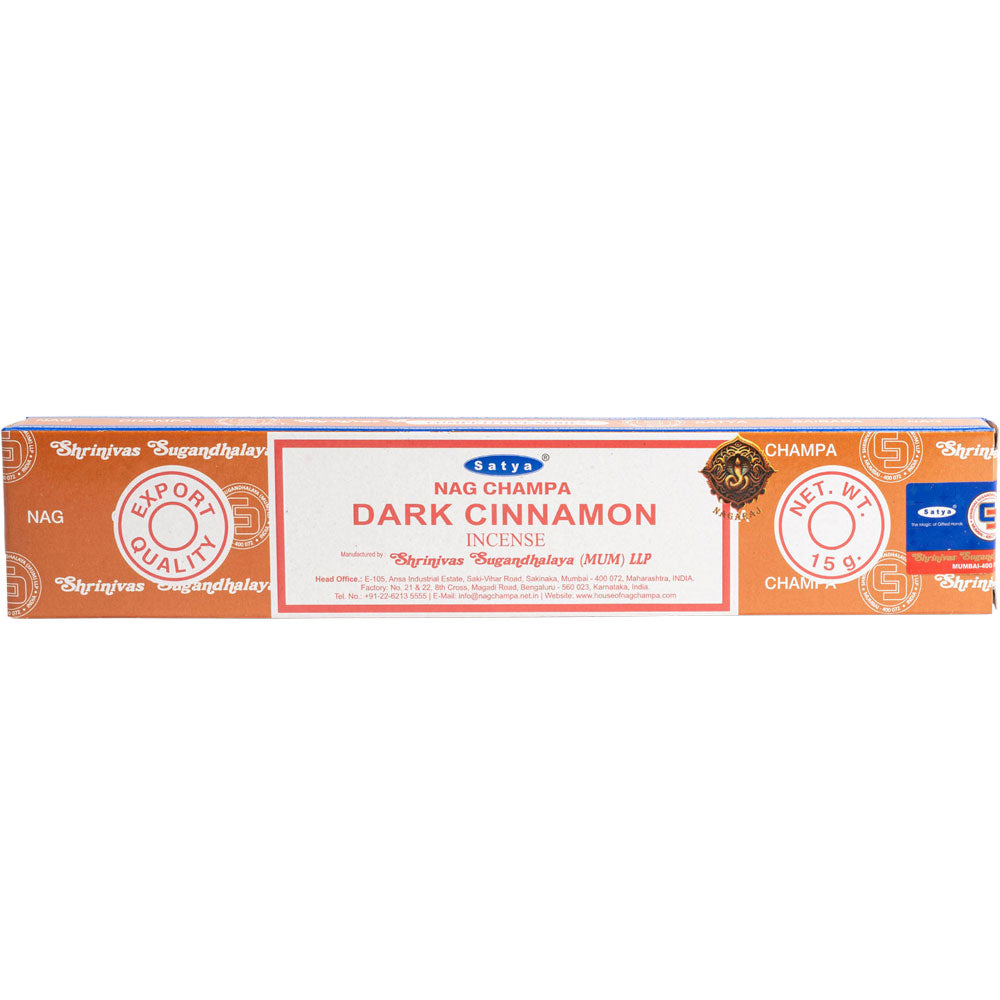 Satya Dark Cinnamon Incense Sticks 15 Grams