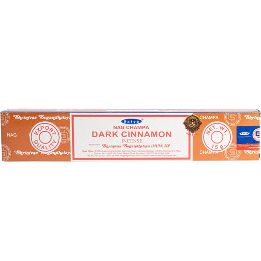 Satya Dark Cinnamon Incense Sticks 15 Grams