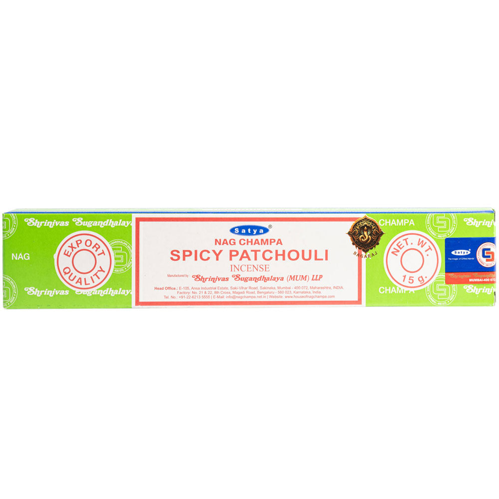 Satya Spicy Patchouli Incense Sticks 15 Grams
