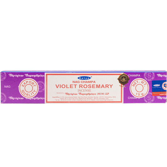 Satya Violet Rosemary Incense Sticks 15 Grams