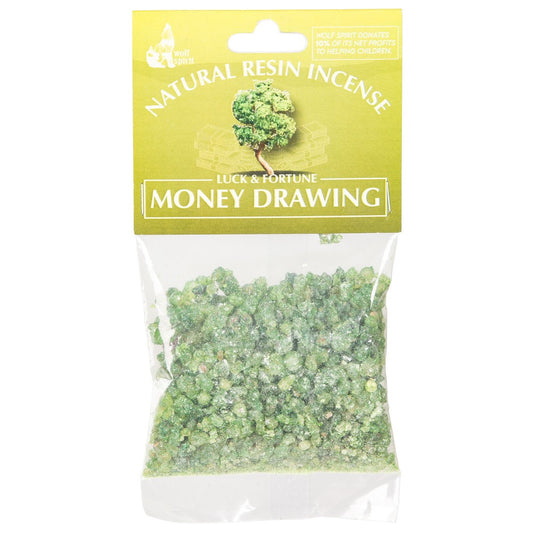 Money Drawing Natural Resin Incense 30 Grams - Wolf Spirit