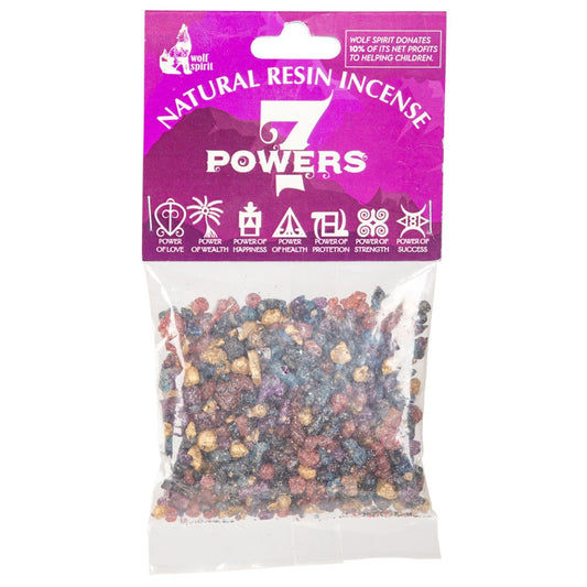 7 Powers Natural Resin Incense 30 Grams - Wolf Spirit