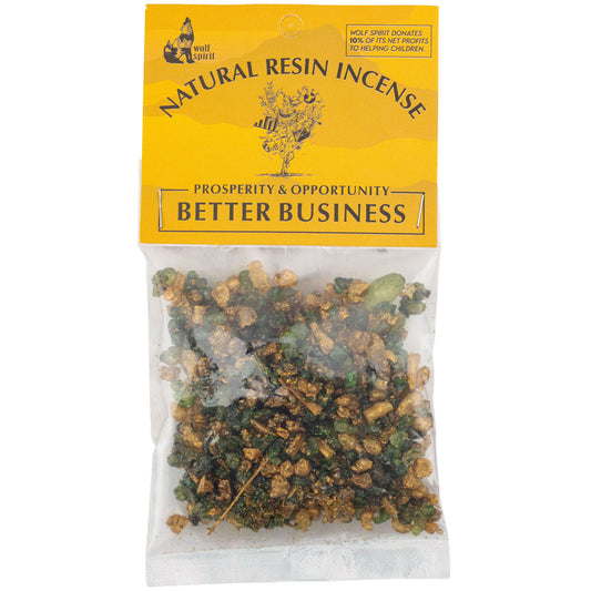 Better Business Natural Resin Incense 30 Grams - Wolf Spirit