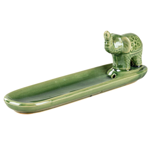 Ceramic Elephant Incense Burner