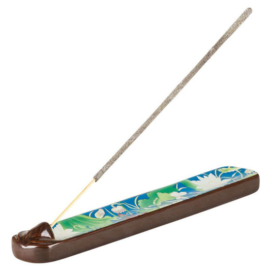 LOTUS FLOWERS CERAMIC INCENSE BURNER
