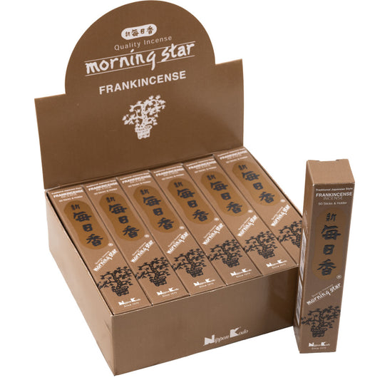 Morning Star Frankincense Incense Sticks (50) And Holder