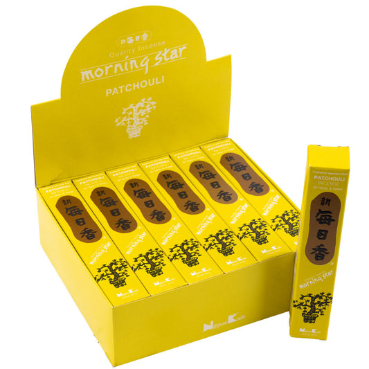 Morning Star Patchouli Incense Sticks (50) And Holder