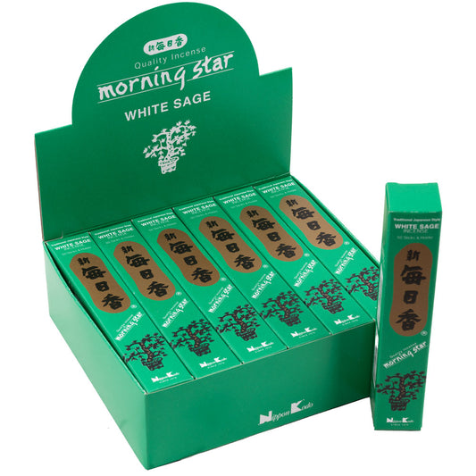 Morning Star Sage Incense Sticks (50) And Holder