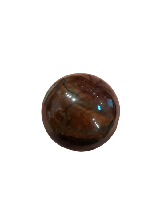 Red Tiger Eye Sphere Shaped Crystal