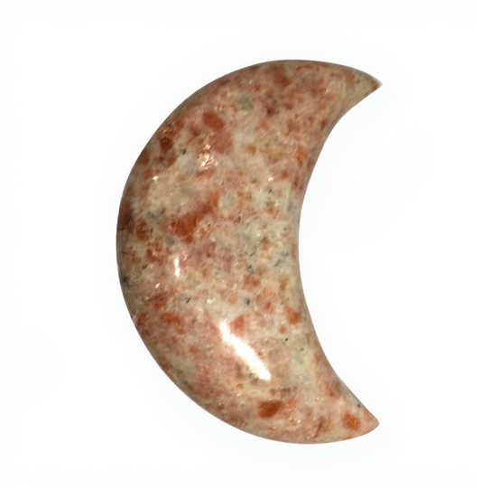 Sunstone Crescent Moon 4" - India