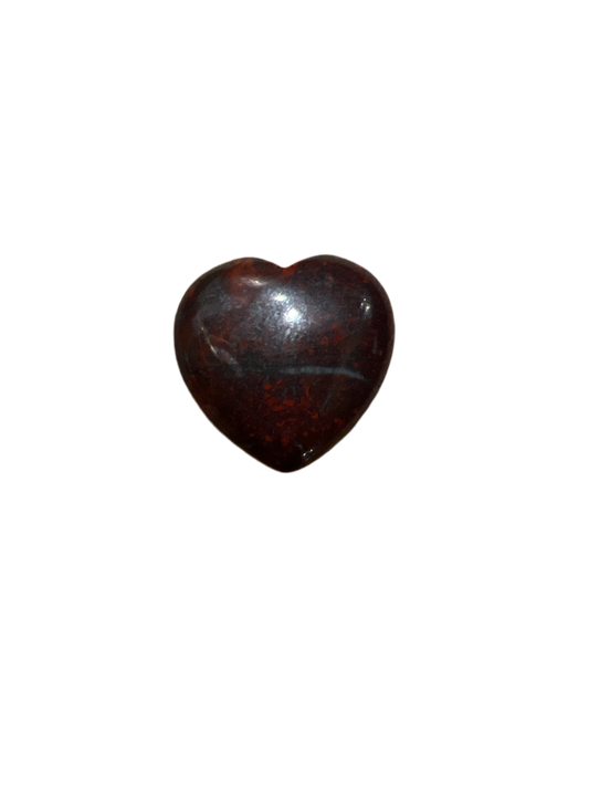 Brecciated Jasper Heart Shaped 30mm Crystal