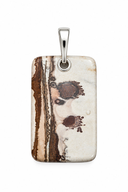 Picture Jasper Sterling Silver Pendant