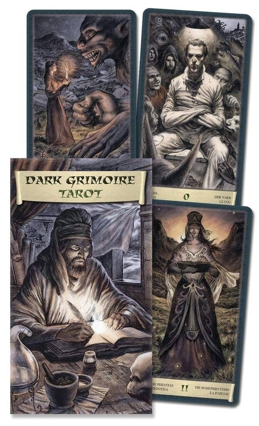 Dark Grimoire Tarot deck by P. Alligo and R. Minetti, art by Michele Penco