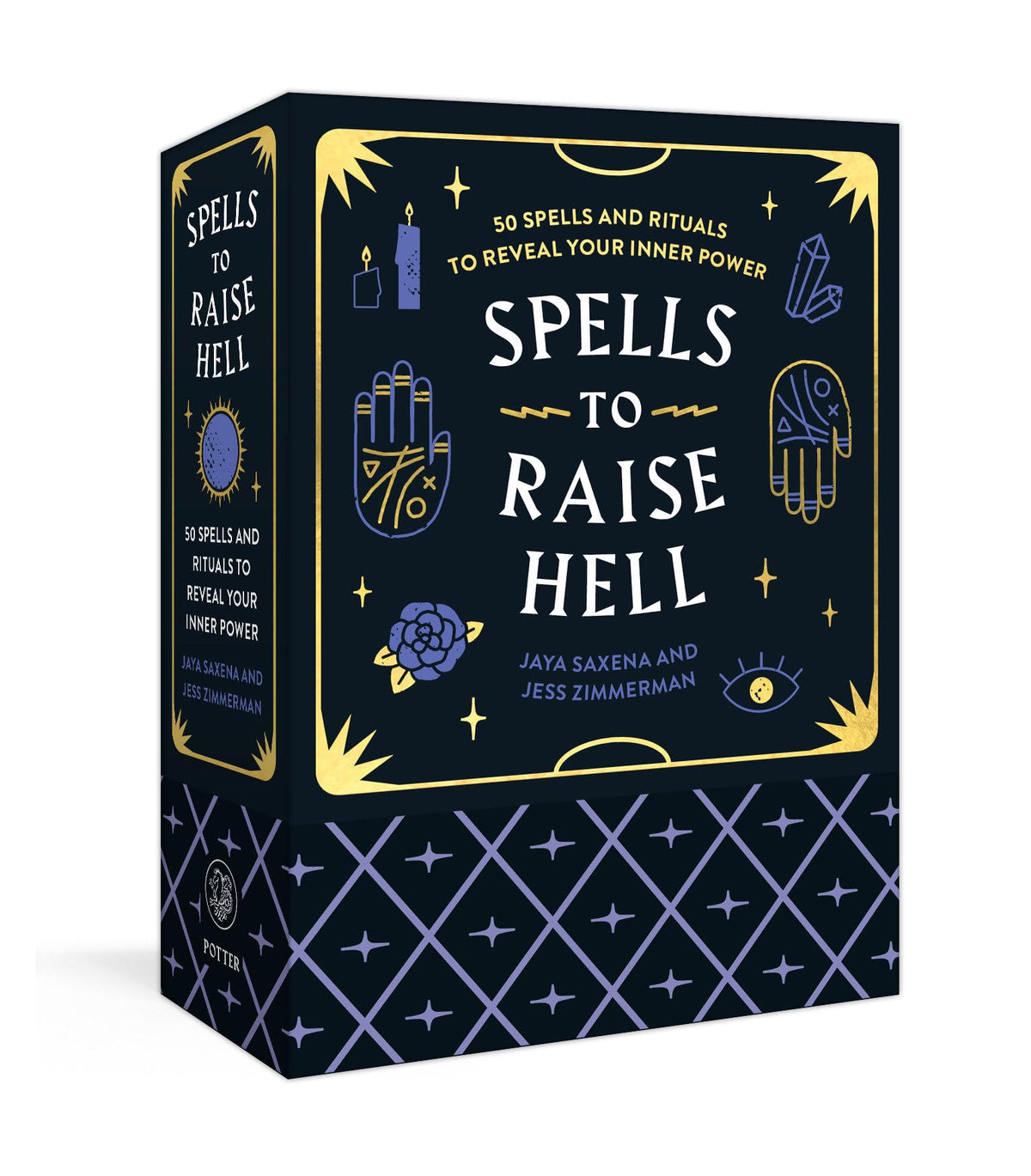 Spells to Raise Hell Deck by Jaya Saxena & Jess Zimmerman – bold and cheeky tarot-inspired deck with occult wisdom and playful energy.
