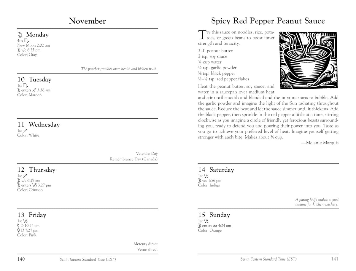Llewellyn's 2026 Witches' Datebook