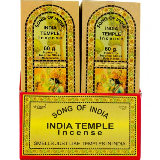 India Temple Incense 60 Grams 50 Sticks Pack