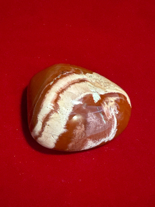 Brecciated Red Jasper Therapy / Rose Quartz Crystal