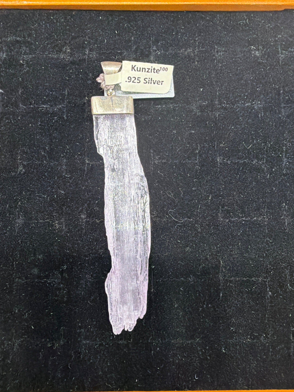 Kunzite .925 Sterling Silver Pendant