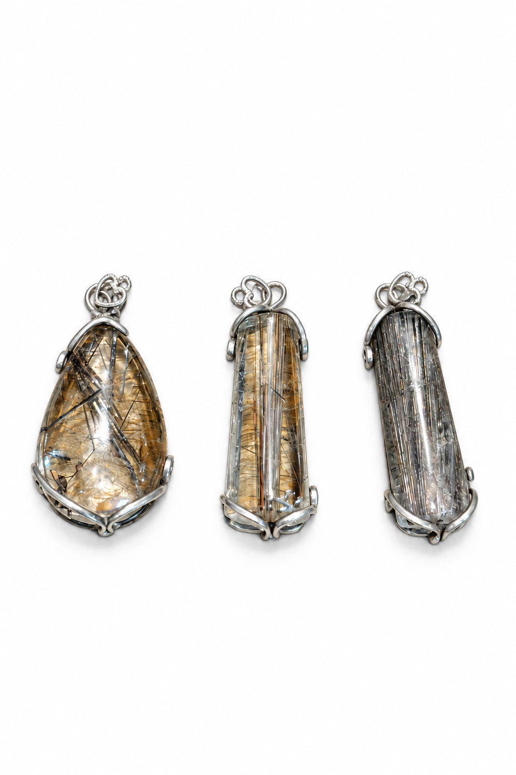 RUTILATED QUARTZ SS PENDANT