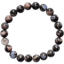 Que Sera, Llanite, Galaxy Rhyolite 8MM Round Beaded Bracelet