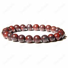 Red Brecciated Jasper 8MM Beaded Bracelet