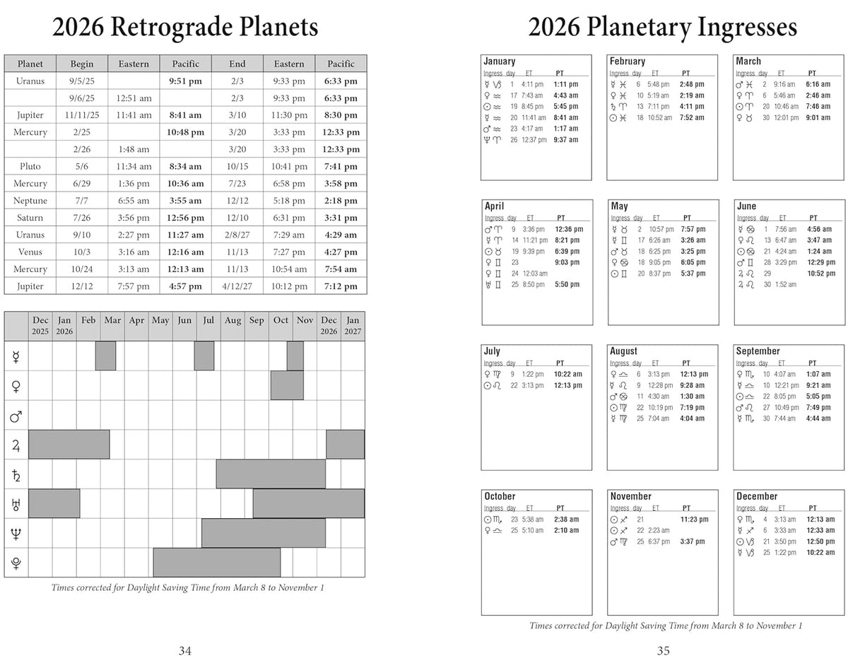 Llewellyn's 2026 Daily Planetary Guide