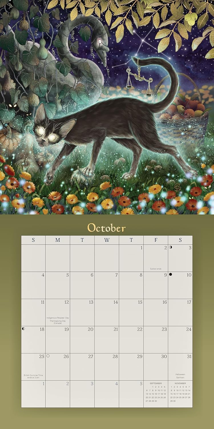 Llewellyn's 2026 Magical Mystical Cats Calendar