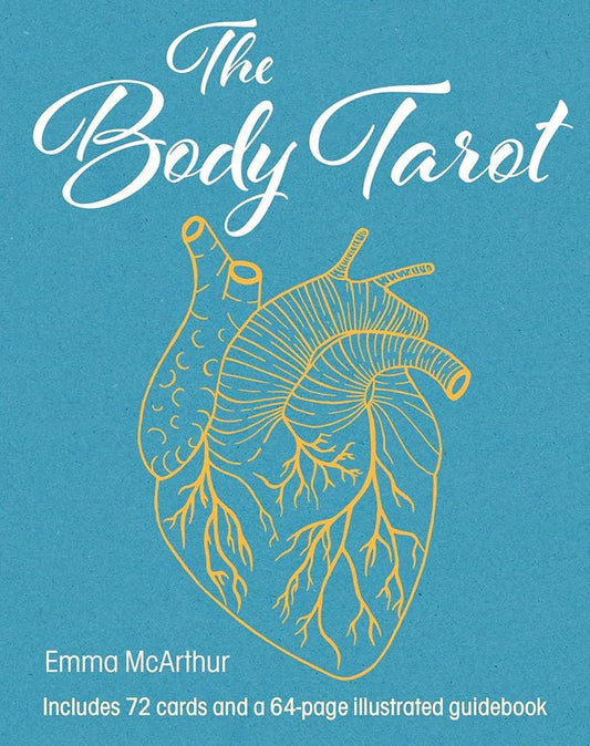The Body Tarot by Emma McArthur – A 72-card anatomical-themed tarot deck with a 64-page guidebook, integrating Western and Chinese medicine for holistic insight.
