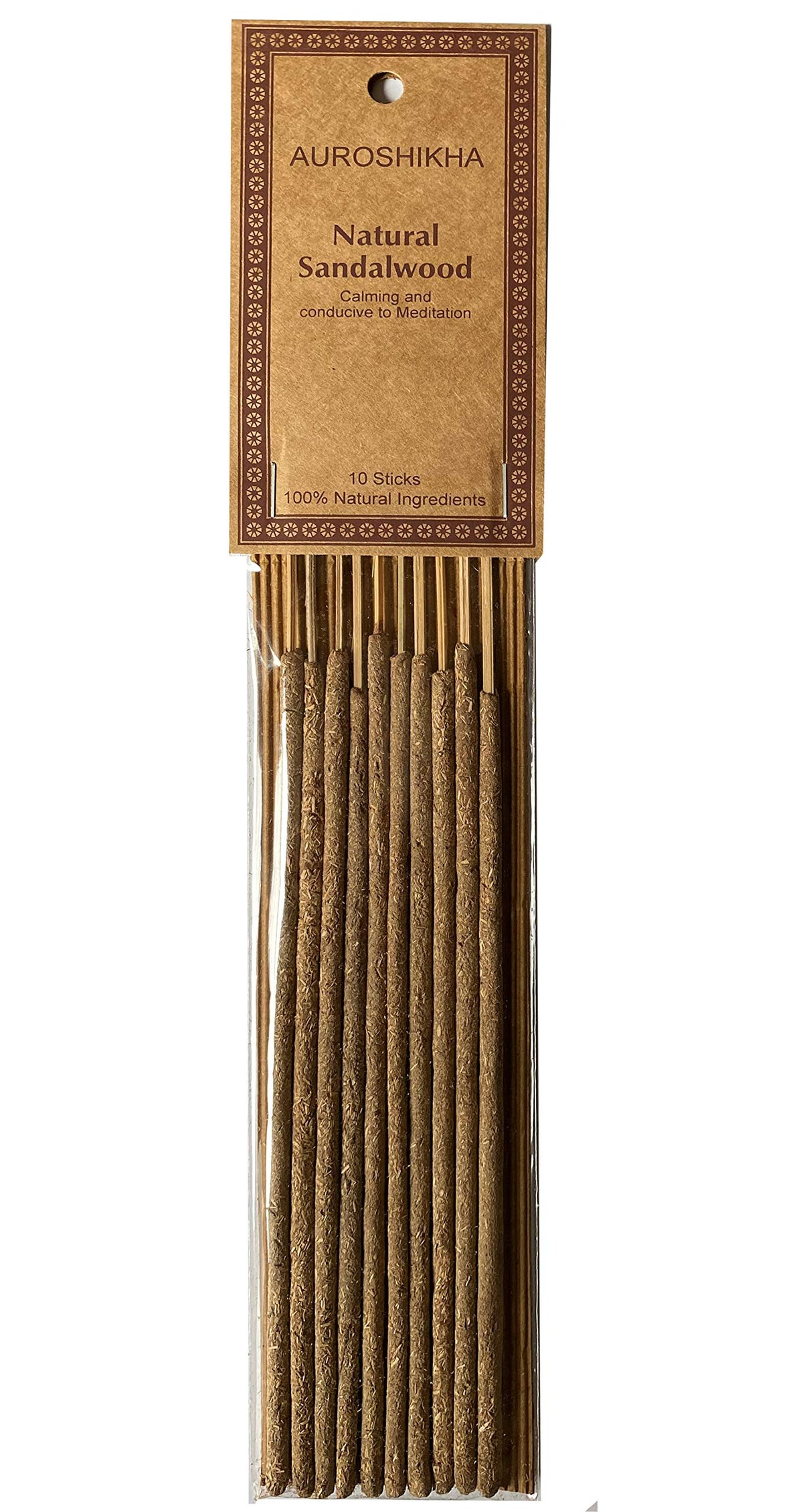 Auroshikha Sandalwood Natural Resin Incense Sticks (10)