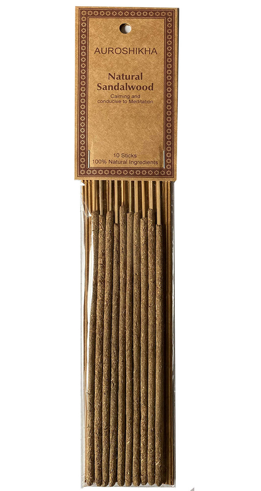 Auroshikha Sandalwood Natural Resin Incense Sticks (10)