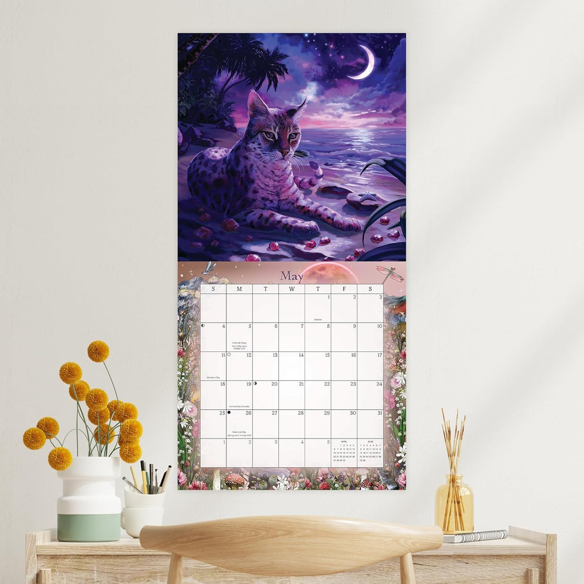 Llewellyn's 2026 Magical Mystical Cats Calendar