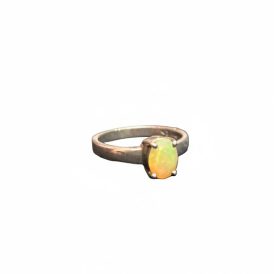 Ethiopian Opal .925 Sterling Silver Ring