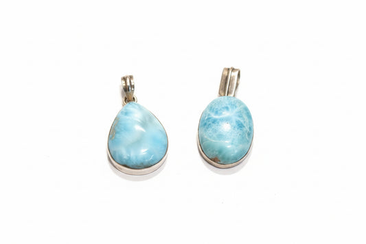 Larimar Sterling Silver Pendant