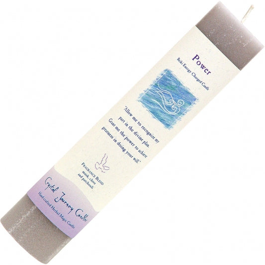 Power Reiki Energy Charged Herbal Pillar Candle 8.5"