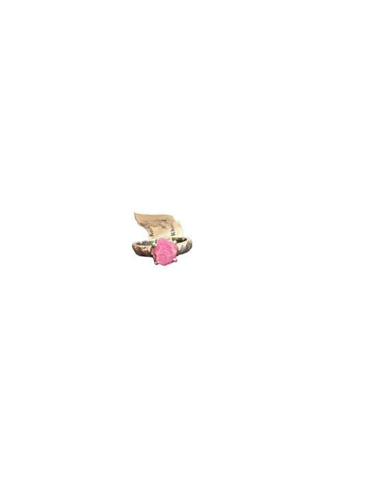 Ruby Record Keeper Raw .925 Silver Ring Size 6