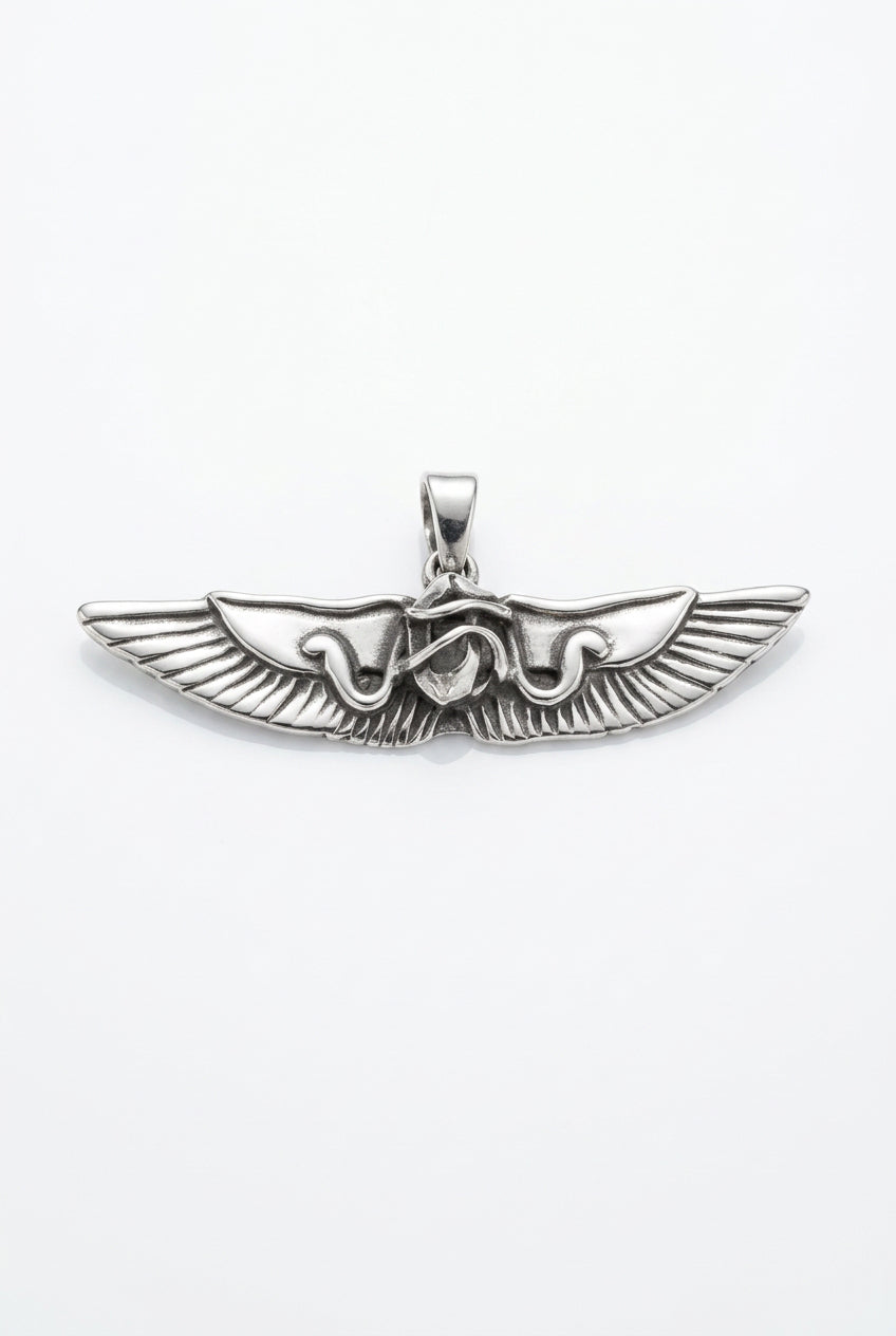 Herkimer Sterling Silver Isis Wings Pendant at Namaste Bookshop near Union Square, NYC