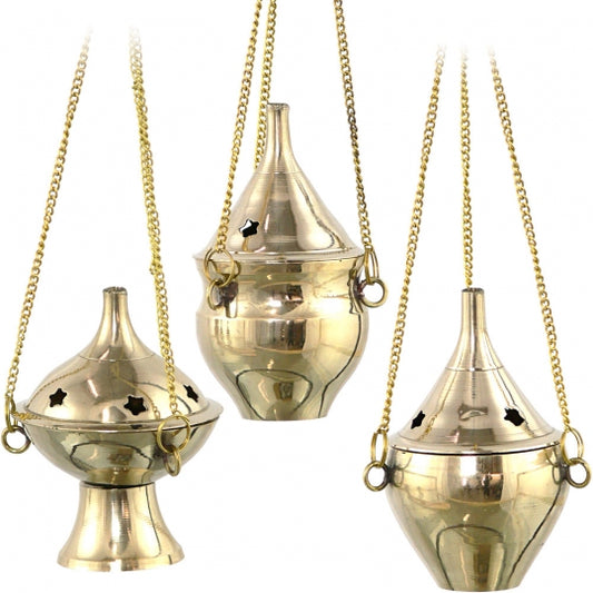 Brass Hanging Incense Burner