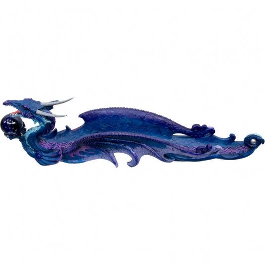 Purple Dragon with Sphere Resin Incense Holder